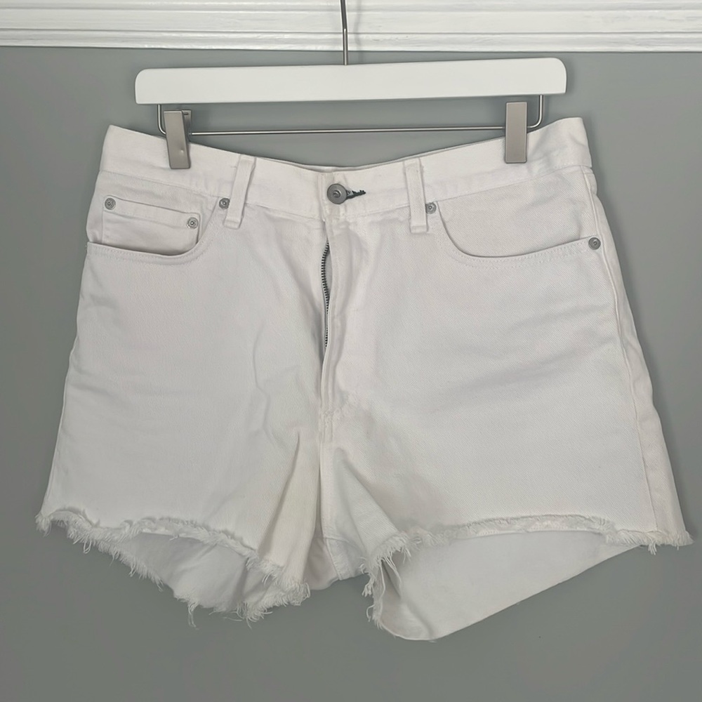 Rag & Bone white denim shorts